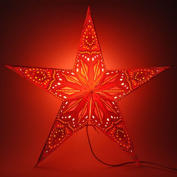 papieren-kerstster-Jaipur-Red-dark