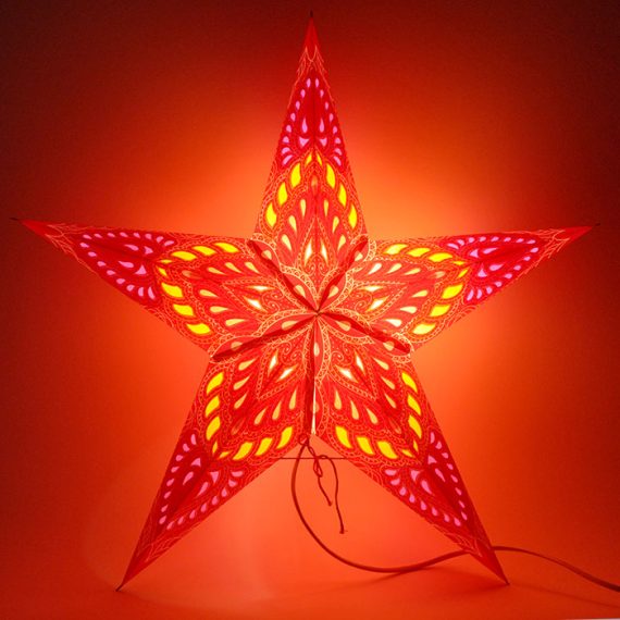 papieren-kerstster-Kathmandu-Red-dark